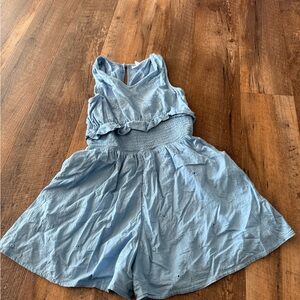 abercrombie kids Light Blue Sleeveless One-Piece Romper